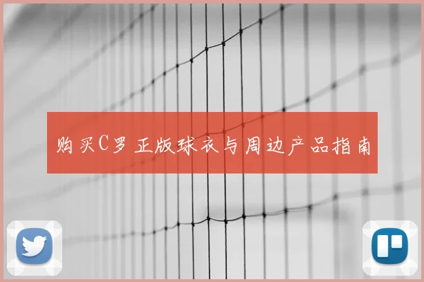 购买C罗正版球衣与周边产品指南